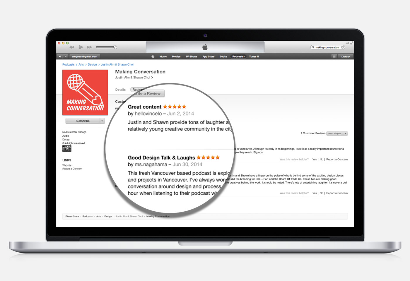 Making Conversation Podcast iTunes Page